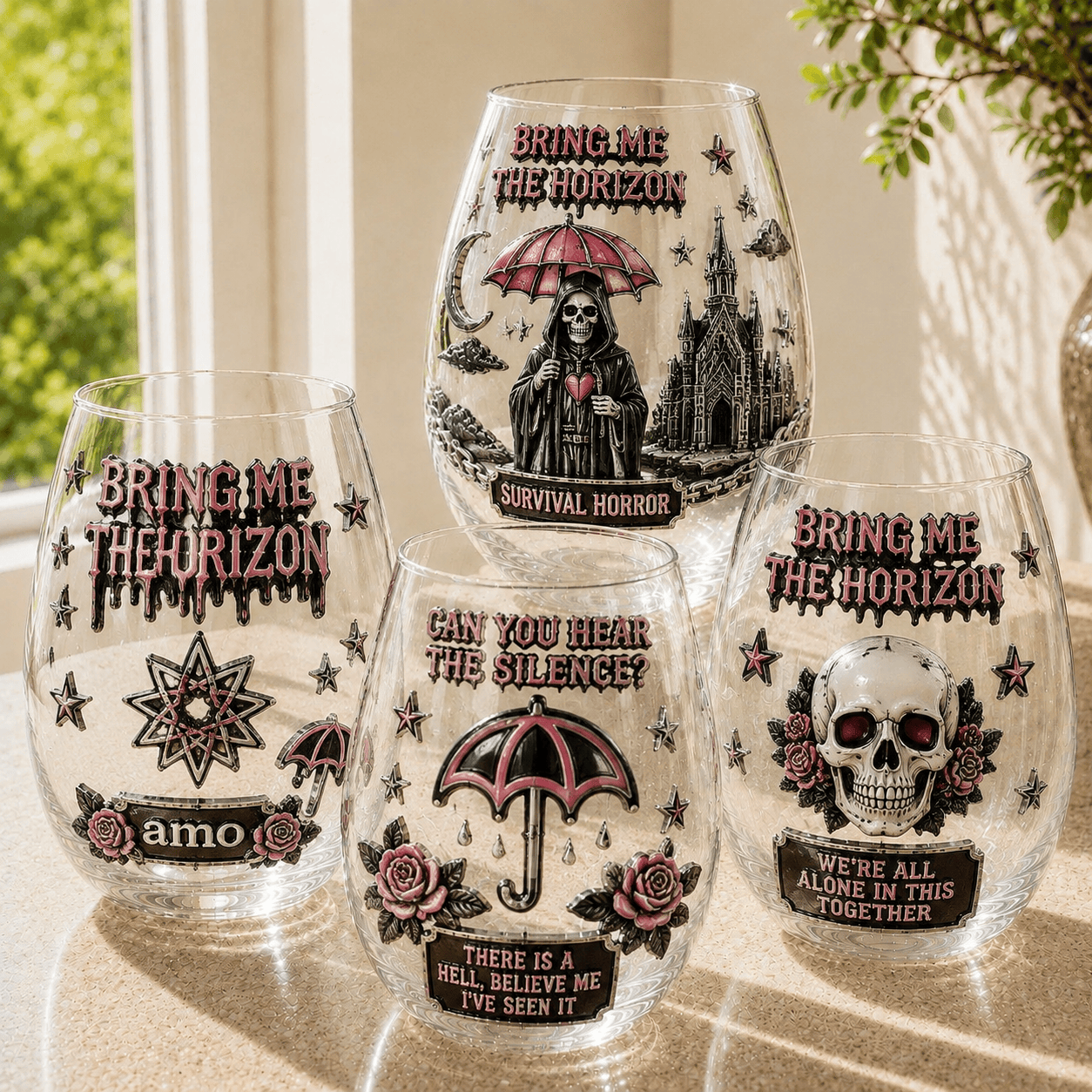 Premium BMTH Wine Glass Cup PTT