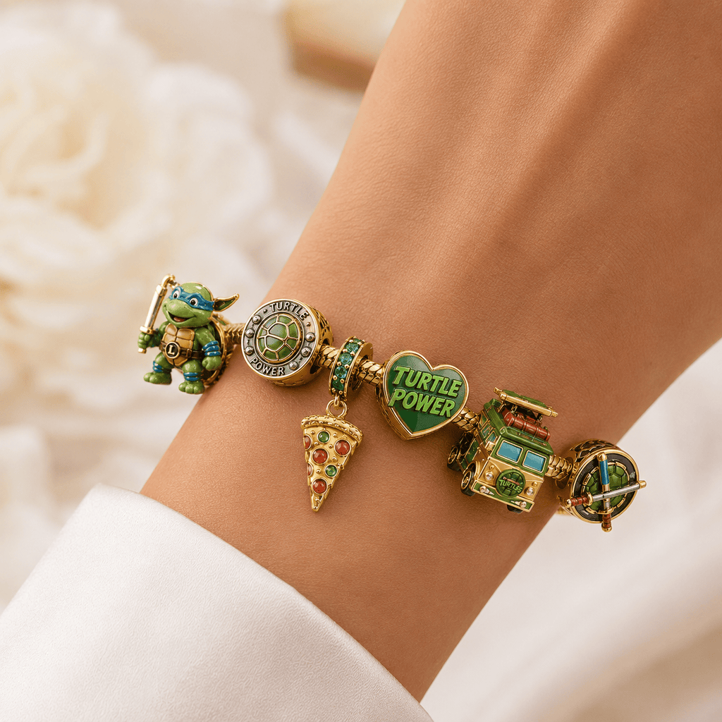 NJT Gold Charm Bracelet Set BMD