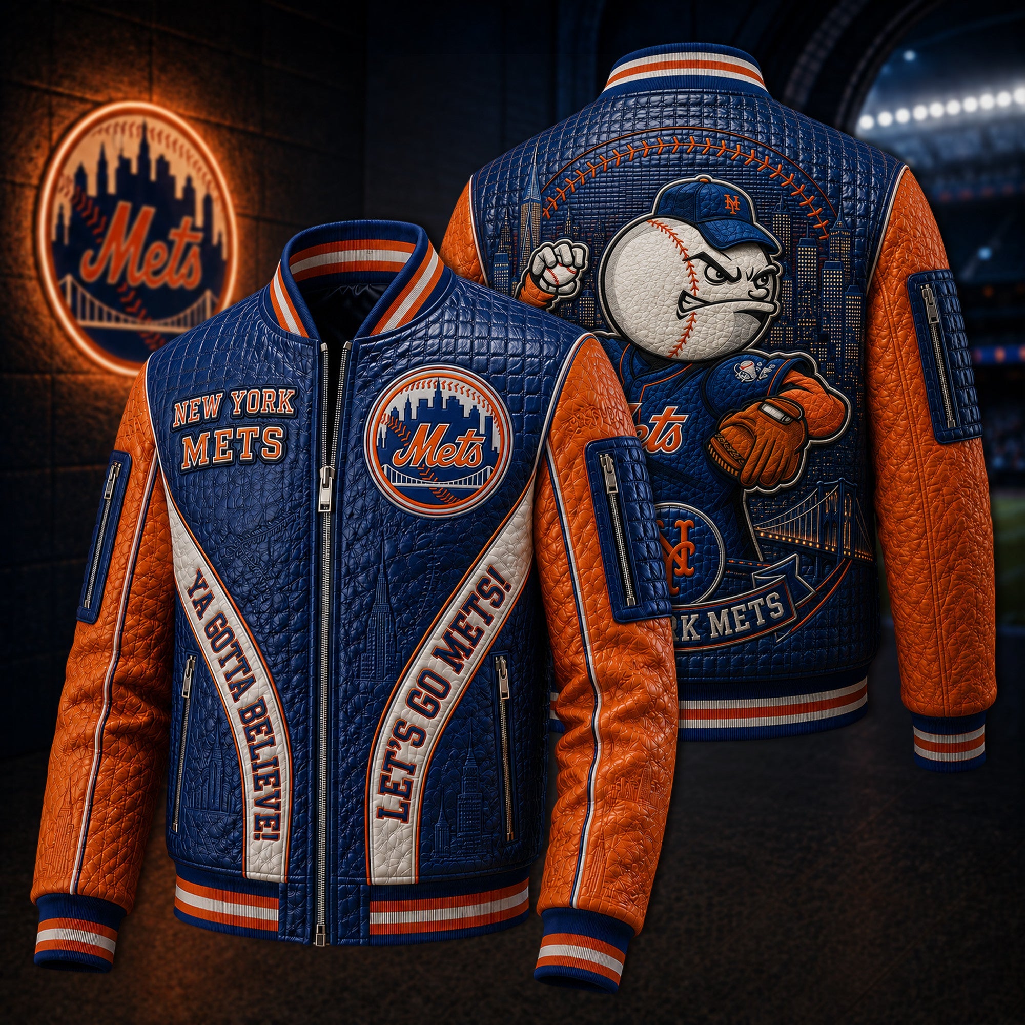 Premium NYM Leather Zipper Jacket PVNA