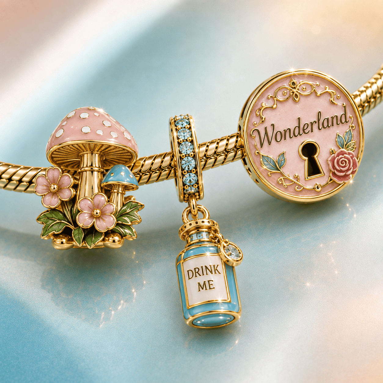 ALW Gold Charm Bracelet Set TTTT