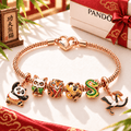 KFPD Rose Gold Charm Bracelet Set TTTT