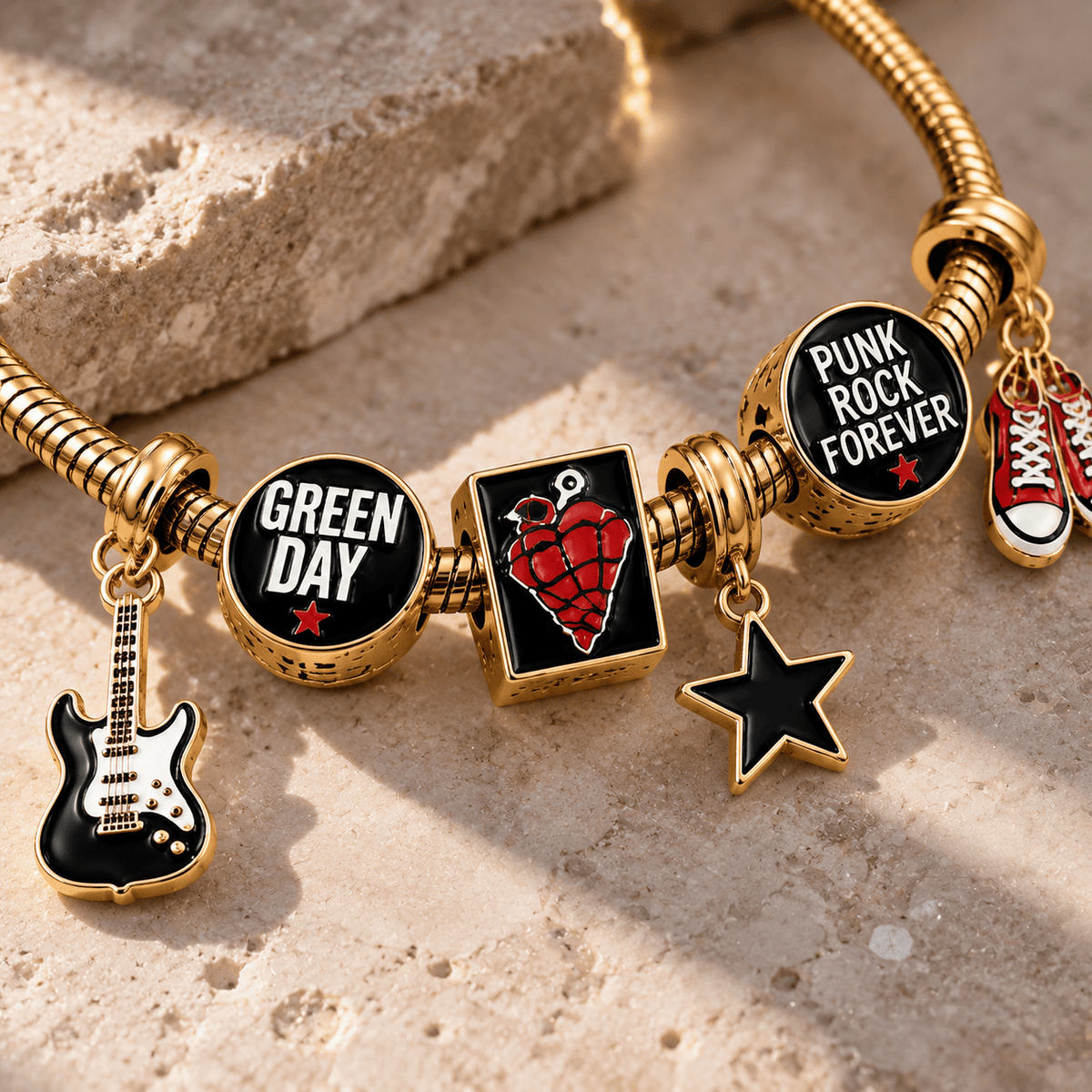 GRD Gold Charm Bracelet Set PTT
